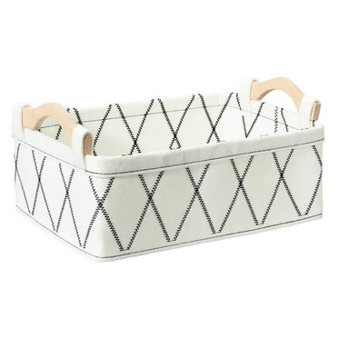 Nvzi Small Bin Storage Cube Bins Empty Baskets for Gifts Decorative Baskets for Storage Magazines