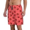 thumbnail image 2 of Balery Ladybugs On Red Polka Dot Traje de Baño Estilo Hawaiano para Hombre, Shorts de Secado Rápido con Bolsillos-3X-Large, 2 of 6