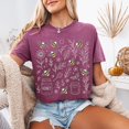 thumbnail image 4 of Vintage Bee Botanical T-Shirt: Honeycomb Doodle Tee, 4 of 6
