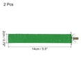 thumbnail image 2 of 0.8x5.5" Bird Paw Grinding Stick Parrot LoveBird Parakeet Cockatiel Perch Stand, Green 2 Pack, 2 of 6