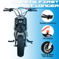 thumbnail image 4 of SYX MOTO MT-7 40cc 4 Stroke Mini Cruiser Motorcycle Gas Powered Retro Kids Dirt Bike, Black, 4 of 6