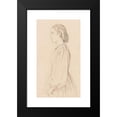 thumbnail image 2 of Friedrich Eduard Meyerheim 15x24 Black Modern Framed Museum Art Print Titled - Young Woman in Profile (Approx. 1830-1860), 2 of 5