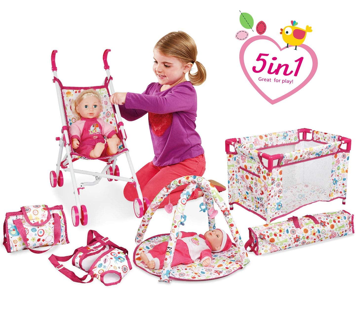 burble baby talking doll deluxe playset