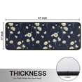 thumbnail image 5 of Kitchen Rugs Sets Of 2,Darkblue Daisy Flower Yellow Centers Pattern Anti Fatigue Kitchen Mat Rugs Non Slip Washable,Decorative Kitchen Floor Mats for Kitchen,Sink,Laundry,17"x47"+17"x47", 5 of 5