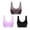 a Purple everyday bra for women, variant on ATOYSOY 3 Pack Plus Size Sports Bra Everyday Bra Yoga Activewear Push Up Bralette Underwear Comfort Bra Breathable Teens Wireless Ruched Tank Tops Watermelon Red XL
