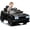 Black, variant on Licensed 12V Dodge Challenger Kids' Electric Ride-On Car with Remote Control, LED Headlights, Battery Meter, and Music for Ultimate Fun, White