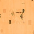 thumbnail image 1 of Ahgly Company Indoor Square Abstract Orange Modern Area Rugs, 8' Square, 1 of 4