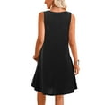 thumbnail image 4 of Fancyglim Womens Casual Tank Dress Summer Casual T Shirt Dresses Black XL, 4 of 7