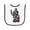 White and Black, variant on Inktastic Barber Skater Baby Terry Cloth Bib