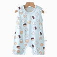 thumbnail image 4 of Baby Onesies Boy Infant Baby Boy Girl Easter Rabbit Jumpsuit Sleeveless Straps Romper Bib Pants One Piece Overalls Plaid Outfit, 4 of 4