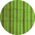 thumbnail image 1 of Ahgly Company Indoor Round Abstract Green Modern Area Rugs, 8' Round, 1 of 4