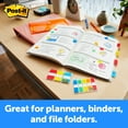 Postit® Tabs and Flags Combo Pack, 1 inch wide tabs and .47 inch wide