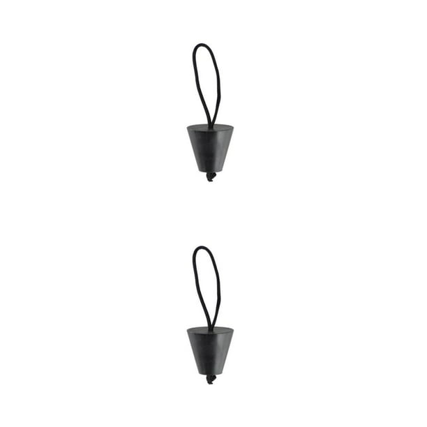 Speravity Kayak Colador Scupper Plug Bung Kit Mano de obra fina Gran sellado Rafting Accesorios Barco Ligero Negro Negro 2piezas