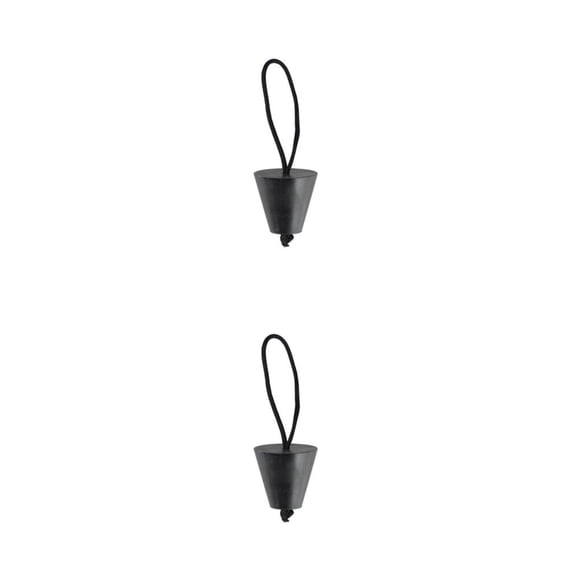 Speravity Kayak Colador Scupper Plug Bung Kit Mano de obra fina Gran sellado Rafting Accesorios Barco Ligero Negro Negro 2piezas