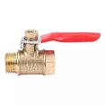TUMALL 8PCS 1/4 Inch Heavy Duty Brass Ball Valve Shut Off Switch Male