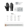 thumbnail image 5 of Men's Winter Leather Gloves European And American Driving Windproof Warm Goatskin Touch Screen Fashion XL, 5 of 6