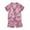 Pink, variant on Kiijoy Toddler Boys Pajamas Short Sleeve Button Shirt Shorts Sleepwear Set, Sizes 12M-5T