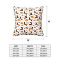 thumbnail image 3 of Halloween Throw Pillow Covers, pumpkin halloween dog Halloween Decorations Square Pillow Cases with Invisible Zipper for Bed Couch Sofa, Farmhouse Halloween Decor-2 Pack 16x16, 3 of 6
