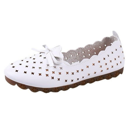 

PMUYBHF Summer Sandals for Women 2023 Dressy Spring and Summer New Soft Soled Hollowed Out Mother Shoes Women Flat Soled Shoes