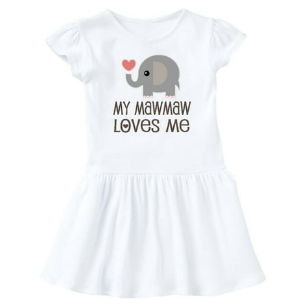 

Inktastic My Mawmaw Loves Me Baby Gift Gift Baby Girl Dress