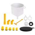 thumbnail image 1 of No-Spill Coolant Funnel Kit, 15Pcs Spill-Proof Coolant Filling Funnel Radiator Flush Kit with Adapters, Universal Radiator Bleeder Funnels Fill Set for Most Cars, 1 of 7
