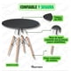 thumbnail image 4 of MESA EAMES NEGRA REDONDA MODERNA PARA COMEDOR INMATMEX, 4 of 9