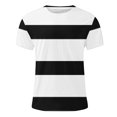 thumbnail image 4 of Enridrech Casual Stylish Tee for Men Fashion Striped Color Block Tshirt Comfortable Summer Crew Neck Tees Top, 4 of 5