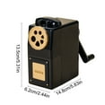 thumbnail image 3 of Gumesh xtra-Large Hole Hand Crank Pencil Sharpener with Knife - Heavy Duty Sharpener for Thick Pencils, Art & Office Supplies, 3 of 6