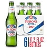 Peroni 0.0 Non Alcoholic Italian Import Beer, 6 Pack, 11.2 fl oz Bottles, 0% ABV