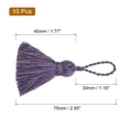 thumbnail image 2 of Uxcell 10Pack 3" Bookmark Tassels with Loop for DIY Crafts Accessory, Dark Purple, 2 of 6