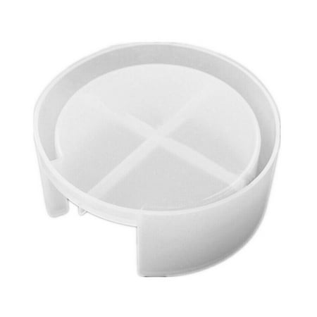 

Alexsix 2pcs DIY Silicone Coasters Mat Storage Holder Resin Casting Mold Epoxy Mould Craft