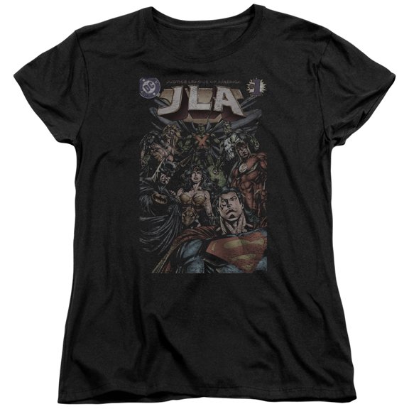 Jla - #1 Cover - Women's Short Sleeve Shirt - X-Large