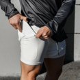 thumbnail image 4 of Men Athletic Outdoor Workout Running Shorts Sport Quick Dry Pants with Pocket, 4 of 5