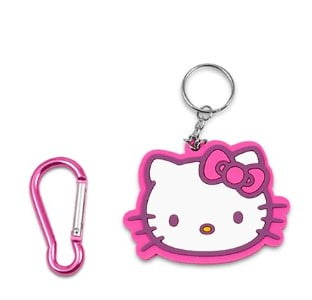 Hello Kitty 16" 4pc Set with Lunch Kit, Key Chain & Carabiner
