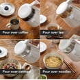 thumbnail image 5 of OVENTE 1L Small Electric Kettle with 5 Temperature Preset, Digital Display, 5Hr Keep Warm, Auto Shut-Off, Double-Wall Cool Touch Exterior, Borosilicate Glass,1500W BPA Free Water Boiler, White KD95W, 5 of 8