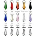 thumbnail image 3 of H&D 50pcs 38mm Crystal Icicle Pendant Chandelier Prisms Drops Lamp Candle Holders DIY Parts, 3 of 5