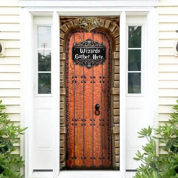 Halloween Door Cover, Halloween Decorations, Note From Witches NTB174D - 32" x 80"
