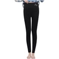 thumbnail image 2 of Rciityk Fleece Lined Tights - Winter Fleece Lined Leggings High Waisted Thermal Warm Yoga Pants Casual Thick Opaque Tights for Women, 2 of 8