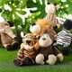 thumbnail image 4 of Juego de 6 juguetes de animales de peluche de safari para niños y niñas, lindo león, elefante, cebra, jirafa, tigre, mono para fiestas temáticas de animales S, 4 of 5