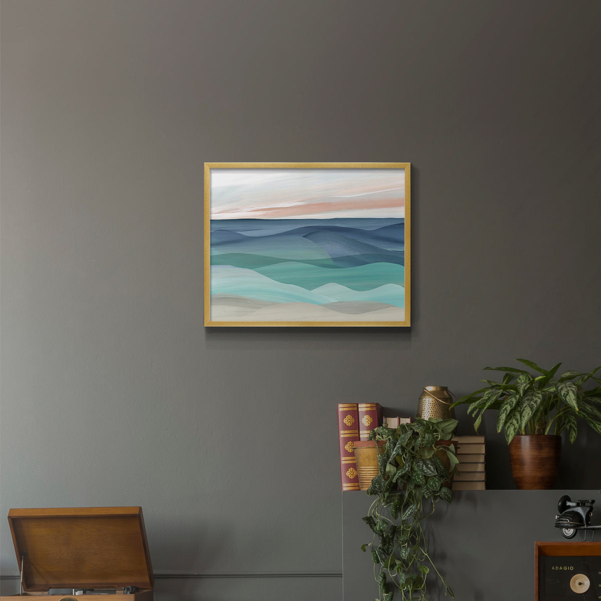 Shifting Seas by Carol Robinson - Restickable Framed Giclée Print