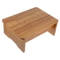 thumbnail image 6 of WHAMVOX Khaki Wooden Step Stool for Home Durable and Safe with Antislip Properties 12.5 inches high, 6 of 8