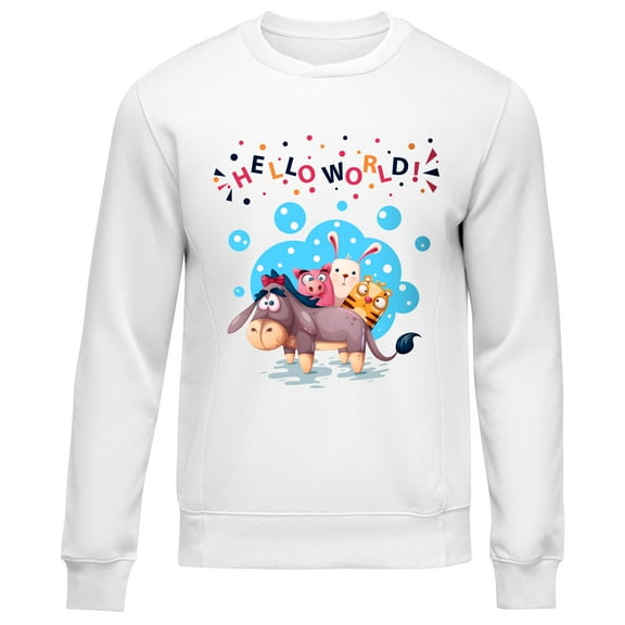 Men's & Big Men's Graphic Crew Neck Sweatshirt Long Sleeves,Sizes S-2XL