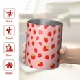 thumbnail image 5 of 12oz Coffee Tumblers Red Strawberry Plants Fruit Pink Pattern Stainless Steel Vacuum Insulated Travel Tumbler Coffee Cups Mug with Lid and Straw with Cleaning Brush for Cold & Hot Drinks, 5 of 5