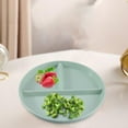 thumbnail image 3 of Assiettes Compartimentées, 3 Compartiments Réutilisables Légères pour Souper Entraînement Enfants Vert Armée, 3 of 8