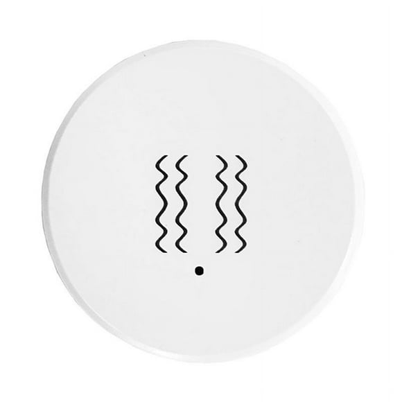 Tuya Zigbee Smart Vibration Sensor Tilt Detector Home Security Protection Smart Life App Real-Time Monitor Alarm,1x Smart Vibration Sensor,White