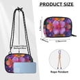 thumbnail image 4 of FORMRS Mini Crossbody Bag for Women Adjustable Shoulder Rope Travel Casual Phone Purse, Large Purple Flowers, 4 of 7