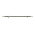 thumbnail image 2 of Crystal Acorn Decorative Telescopic Metal Curtain Rod with Modern Crystal & Metal Finials - Adjustable Size: 66" to 120", 2 of 2