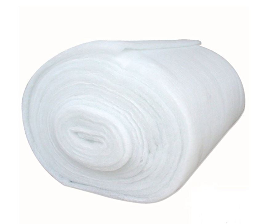 Quality Polyester Wadding 10 mtr roll 27" Wide Upholstery Quilting 6oz 200gsm