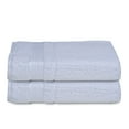 thumbnail image 6 of Melissa Linen, Bath Towels (Set of 2) Quick Dry Soft and Absorbent Cotton, Bathroom Towels, White, 6 of 10