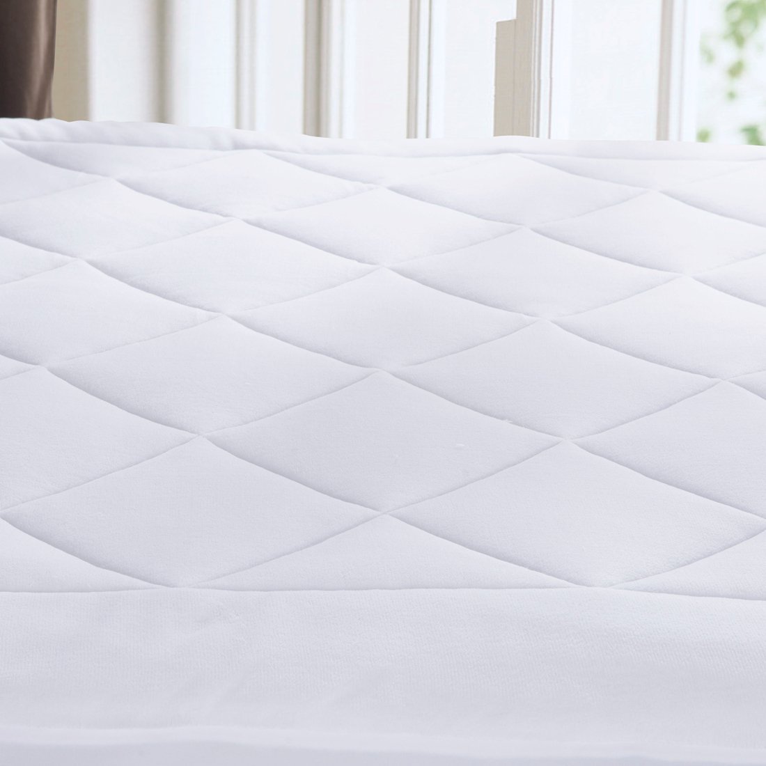 Puredown Down Alternative Mattress Pad/Topper, Coral Fleece Top, Queen size